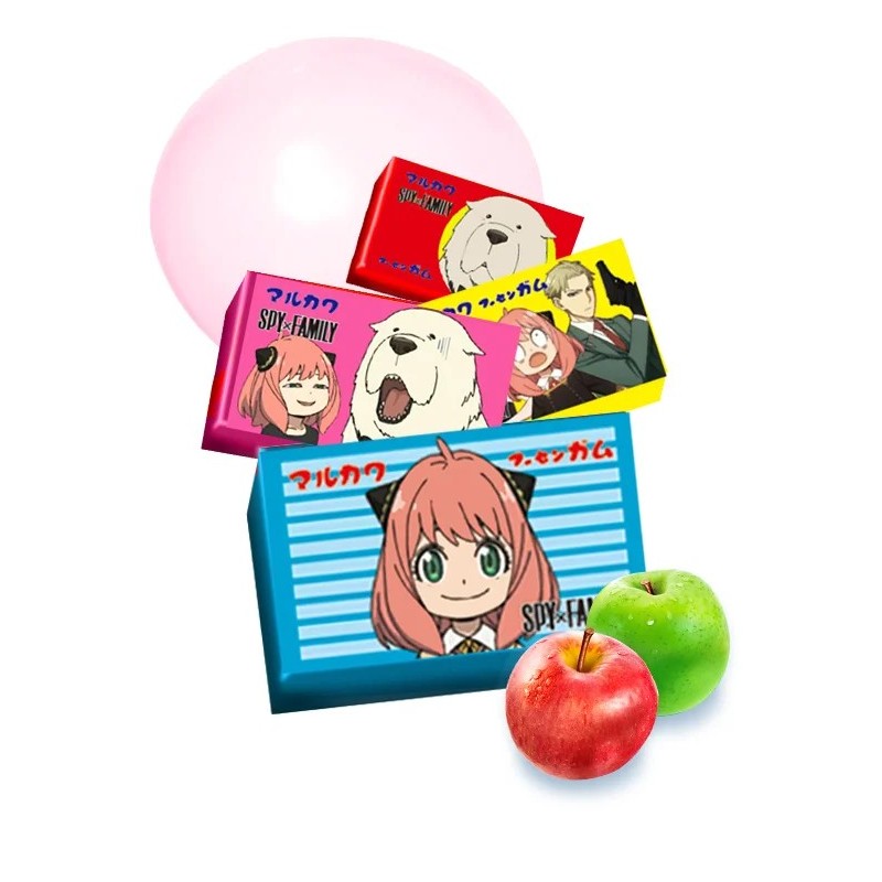 Chicle Marukawa edición Family x Spy sabor manzana verde