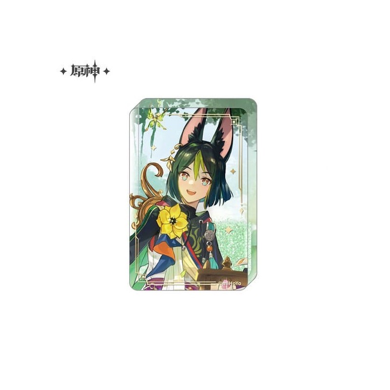 Genshin Impact taco acrílico con purpurina Tignari