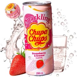 Refresco Chupa Chups Sabor Fresa y Crema (250ml)