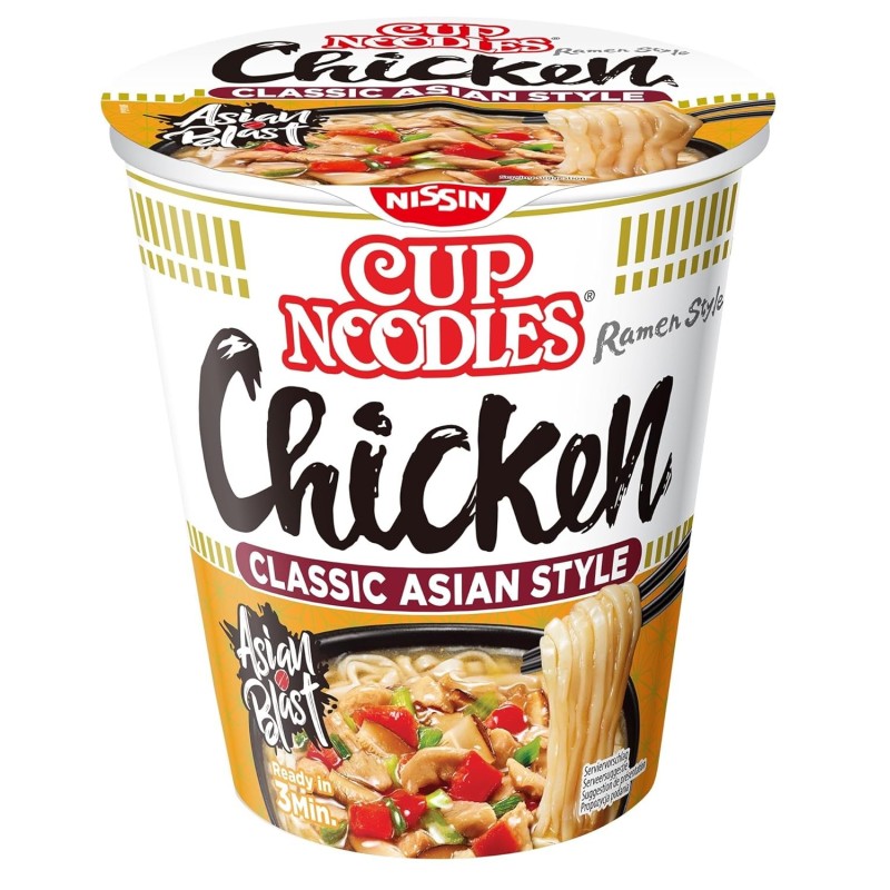 Ramen Nissin sabor a pollo al estilo asiático