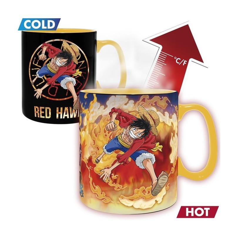 Taza de 460 ml Luffy y Sabo - One Piece
