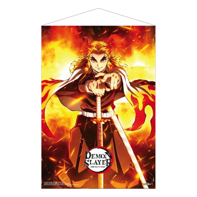 Demon Slayer / Kimetsu no Yaiba - Póster Tela Kyojuro Rengoku