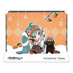 Figura acrílica Hatsune Miku and Red Panda (Winter Time)