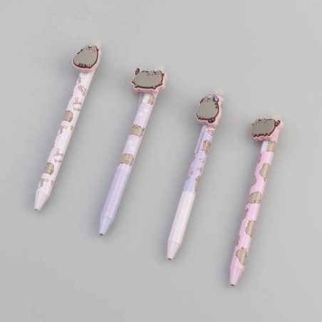 Boligrafo de gel borrable con topper Pusheen