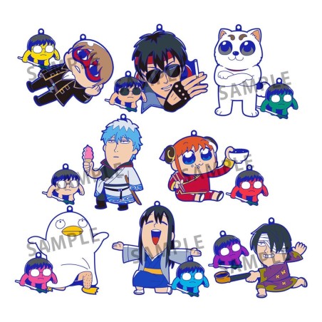 Gintama x Okawabukubu - Llaveros de Caucho Rubber Mascot Buddycolle Gintama Oshanti