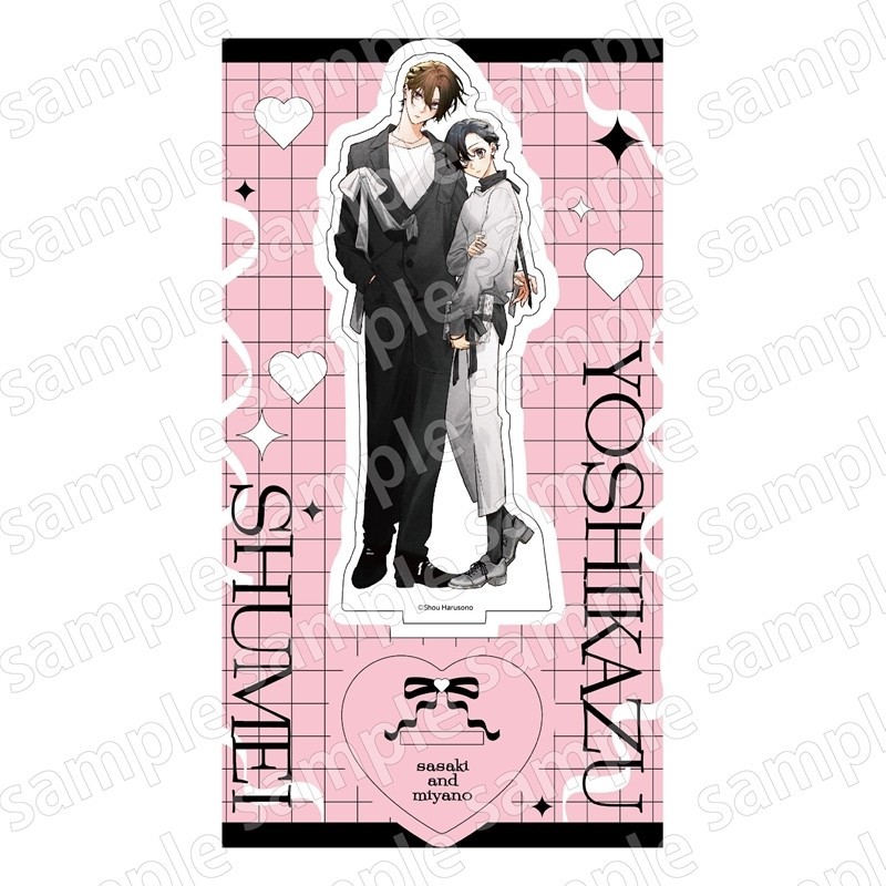 Standee acrílico Sasaki y Miyano edición especial Black&Pink Ver.