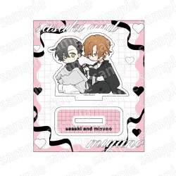 Standee acrílico chibi Sasaki y Miyano edición especial Black&Pink Ver.
