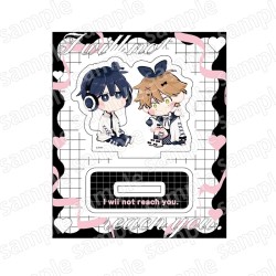 Standee acrílico chibi Barreras del corazón edición especial Black&Pink Ver.