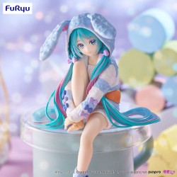 Figura  Noodle Stopper Hatsune Miku Rabbit Ear Hood Pajama Blue Color