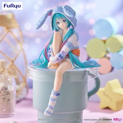 Figura  Noodle Stopper Hatsune Miku Rabbit Ear Hood Pajama Blue Color