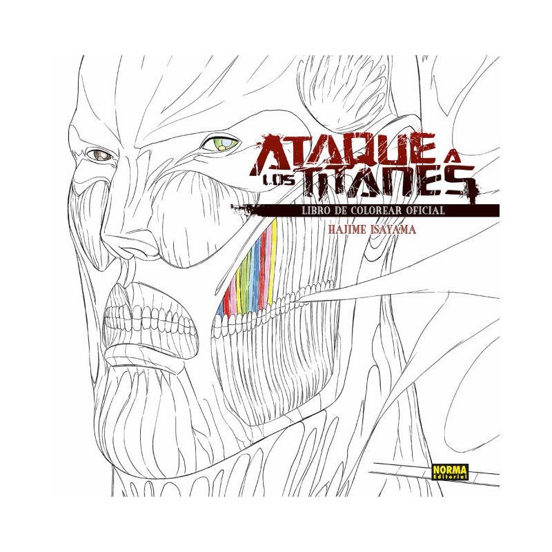 Ataque a los titanes libro de colorear oficial 2