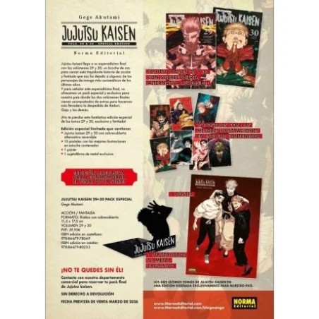 Jujutsu Kaisen 29 y 30 Edición Especial