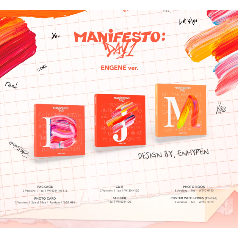 ENHYPEN - [MANIFESTO : DAY 1] (ENGENE Ver.) "D" version