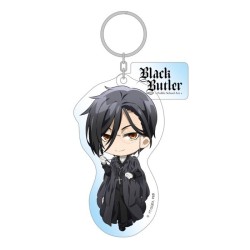Llavero acrílico holográfico Sebastian - Black Butler: Public School Arc