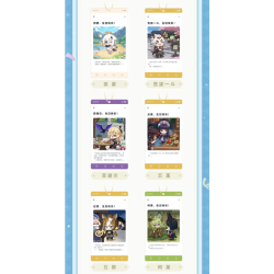 Genshin Impact-Llavero acrílico aleatorio Versión B