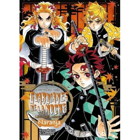 GUARDIANES DE LA NOCHE: LIBRO PARA COLOREAR NARANJA